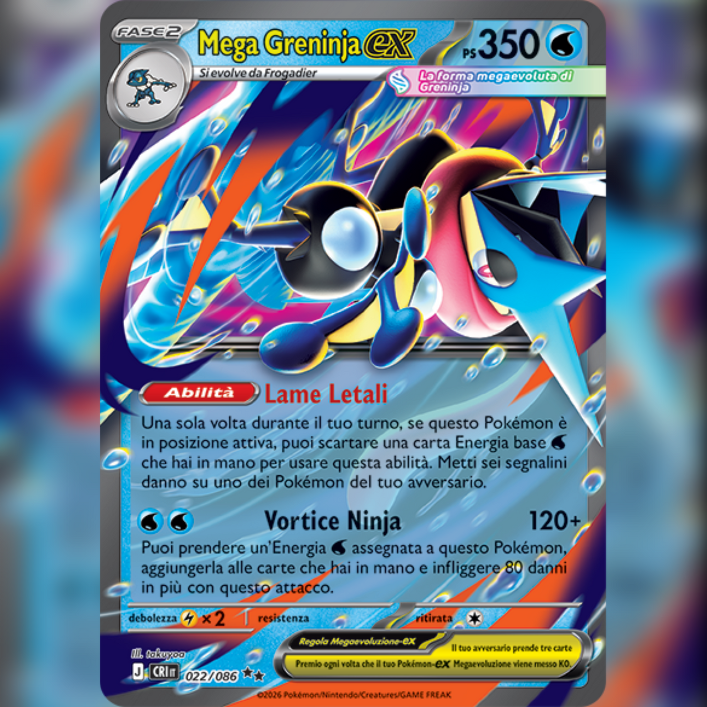 022/086 Mega Greninja ex | Caos Nascente