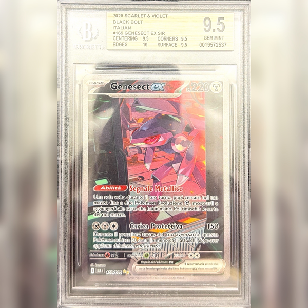 169/086 Genesect ex (SIR) | Luce Nera - BGS 9.5