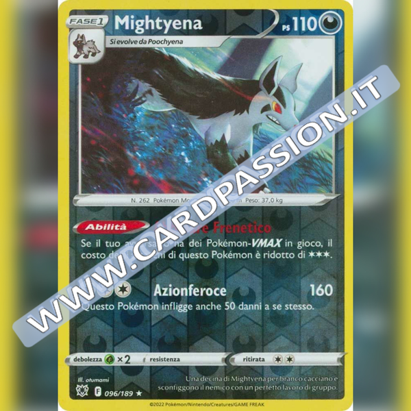 096/189 Mightyena Rara Reverse | Lucentezza Siderale - Card Passion