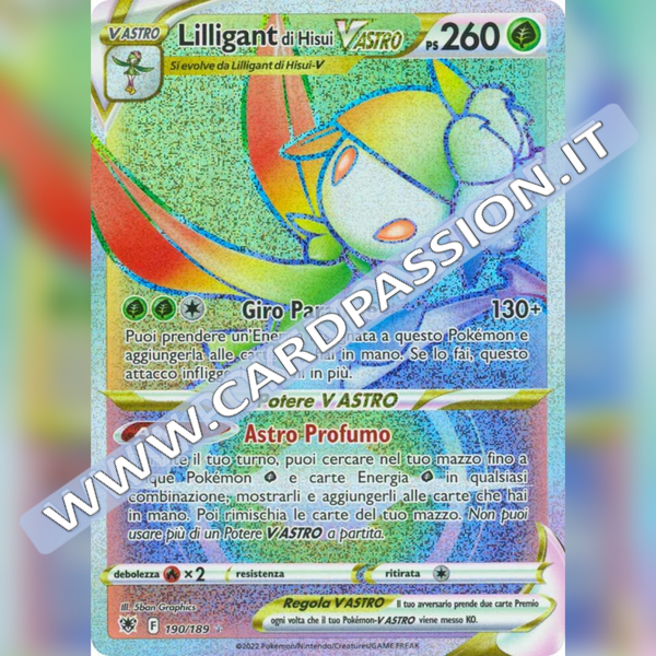 190/189 Liligant di Hisui VAstro Hyper | Lucentezza Siderale - Card Passion