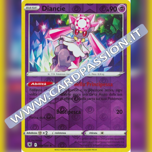 068/189 Diancie Rara Reverse | Lucentezza Siderale - Card Passion
