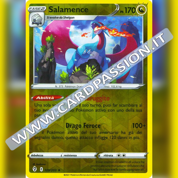 109/203 Salamence Reverse | Evoluzioni Eteree - Card Passion