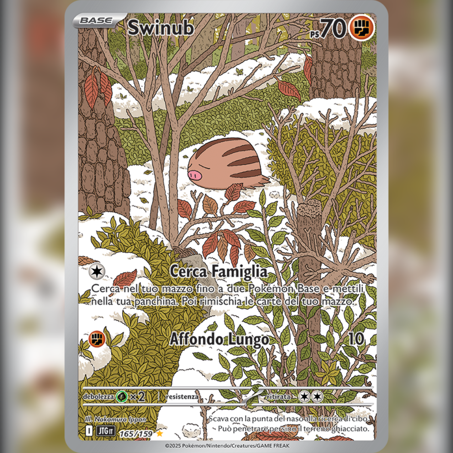 165/159 Swinub Illustrazione Rara | Avventure Insieme