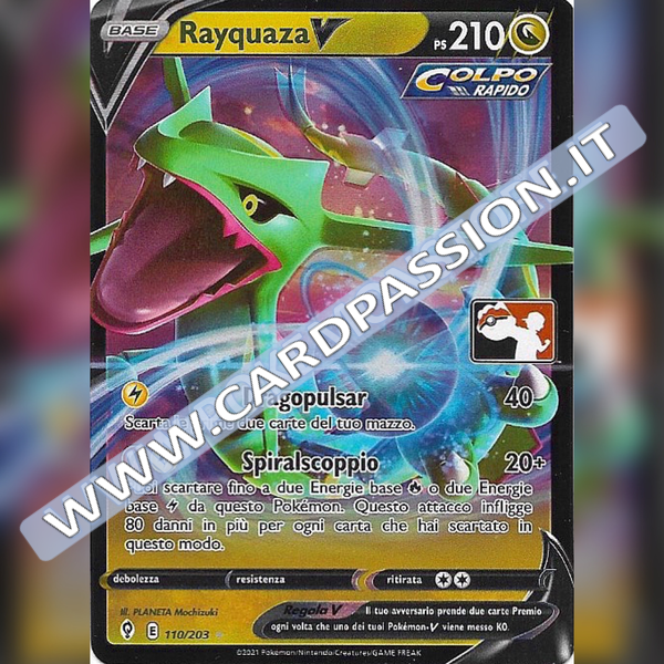 110/203 Rayquaza V | Play! Pokemon - Prima Serie