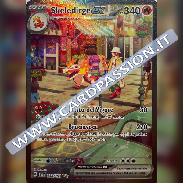 258/193 Skeledirge ex (Alternative Art) | Evoluzioni a Paldea
