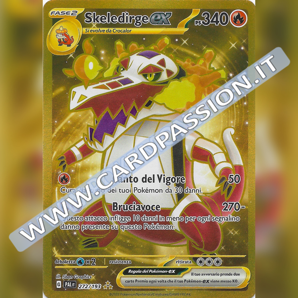 272/193 Skeledirge ex Gold | Evoluzioni a Paldea