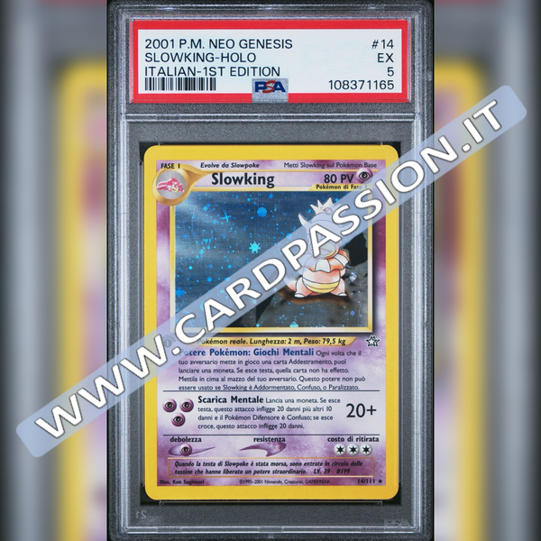 14/111 Slowking Holo Prima Edizione | Neo Genesis - PSA 5