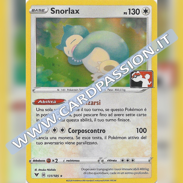 131/185 Snorlax Holo | Play! Pokemon - Prima Serie