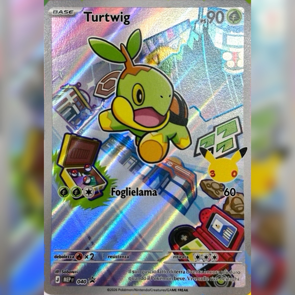 MEP040 Turtwig Illustrazione Rara | Black Star Promo