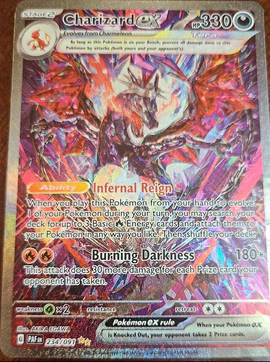 234/091 Charizard ex Teracristal Alternative Art Shiny rivelato