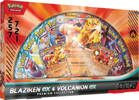 Collezione Premium Blaziken ex e Volcanion ex del GCC Pokémon