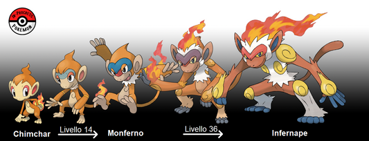 A che livello si evolve Chimchar | Monferno - Pokémon Diamante Lucente Perla Splendente