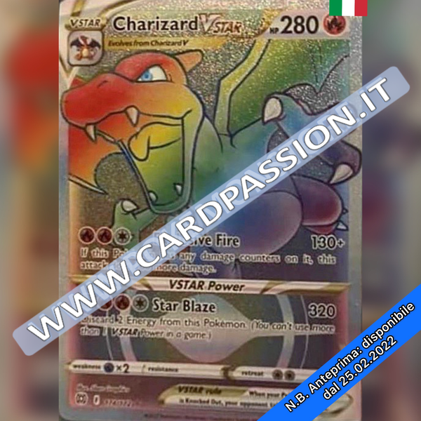 Annunciato Charizard V Astro Hyper  di Astri Lucenti - Rara Segreta