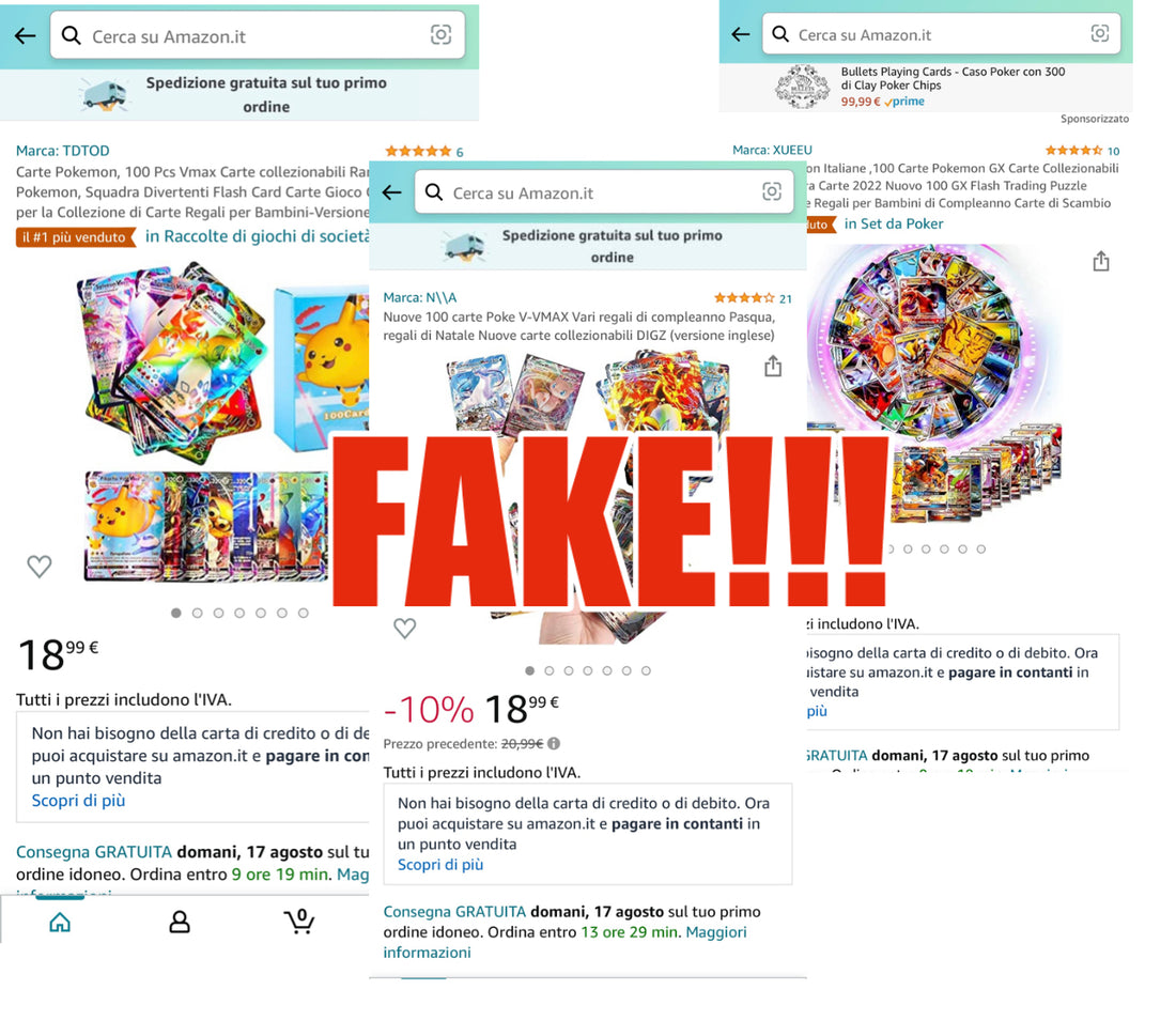 Come riconoscere le Carte Pokémon VMax e V False
