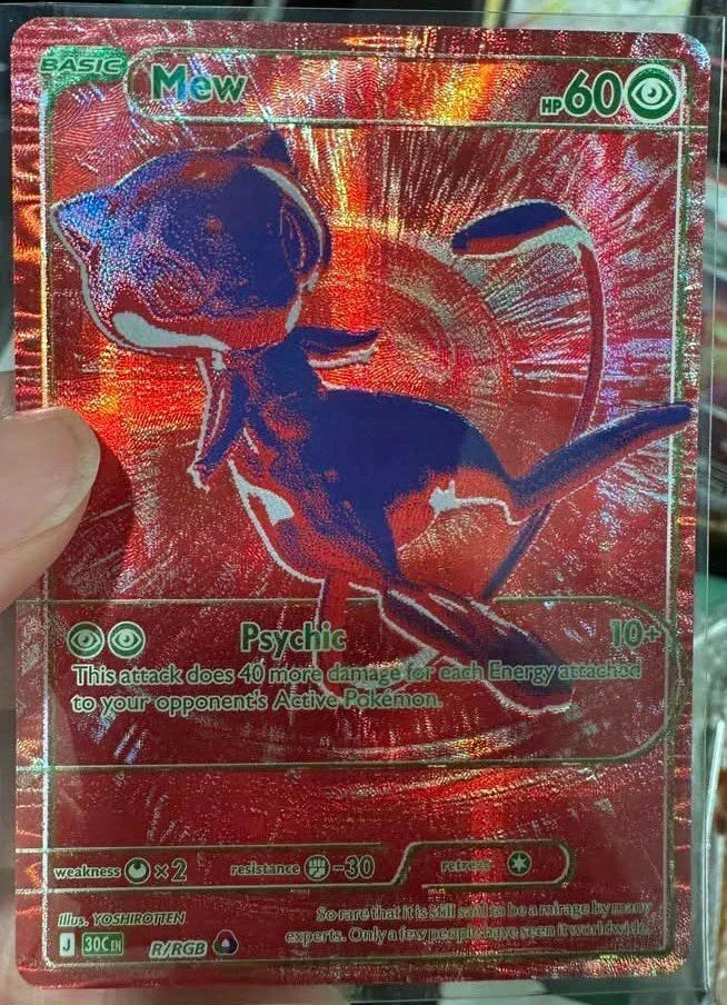 Mew RGB 30° Anniversario Pokémon: tutti i dettagli sulla carta più rara