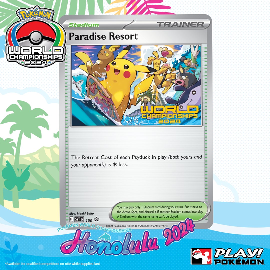 Mondiali Pokémon 2024: svelata la promo Paradise Resort