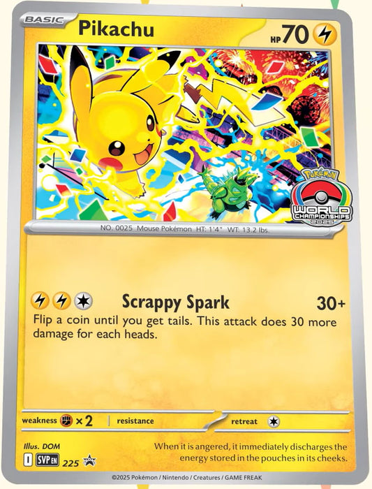 Promo Pikachu dei Campionati Mondiali 2025 in arrivo ad agosto