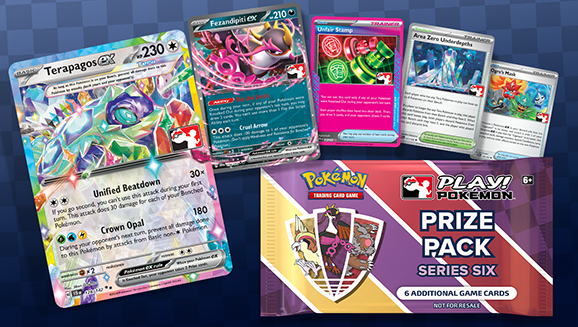 Busta Premio Serie 6 circuito Play! Pokémon in uscita il 14 febbraio