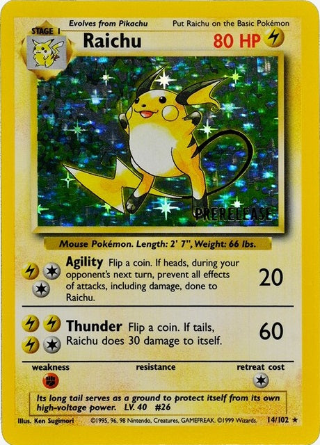 Raichu Prerelease gradato per la prima volta da GCC