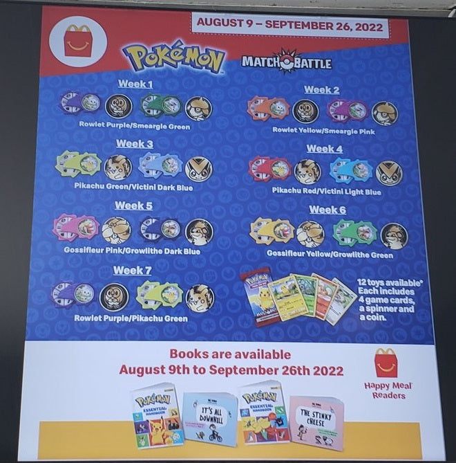 Nuove Carte Pokémon McDonald's 2022 in arrivo il mese prossimo