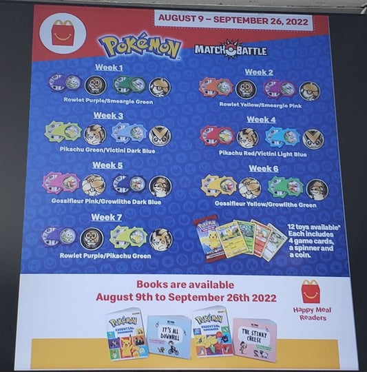 Nuove Carte Pokémon McDonald's 2022 in arrivo il mese prossimo