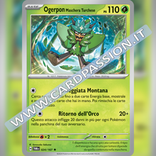 024/167 Ogerpon Maschera Turchese Holo | Crepuscolo Mascherato