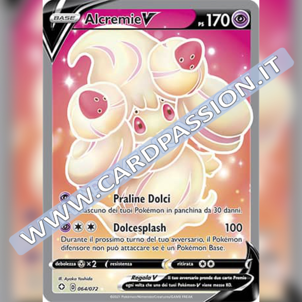 064/072 Alcremie V (Full Art) | Destino Splendente - Card Passion