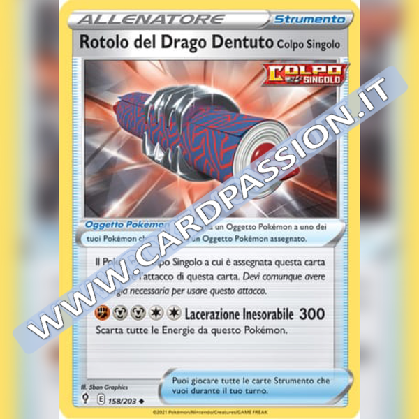 158/203 Rotolo del Drago Dentuto | Evoluzioni Eteree
