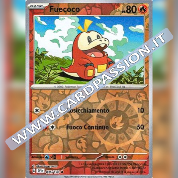 036/198 Fuecoco Reverse | Scarlatto e Violetto