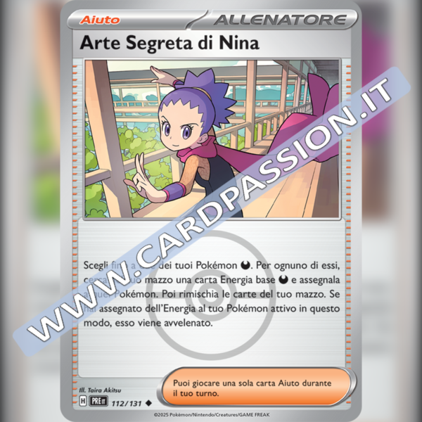 112/131 Arte Segreta di Nina Poke Ball Reverse | Evoluzioni Prismatiche