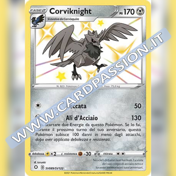 SV089/SV122 Corvknight Baby Shiny | Destino Splendente - Card Passion