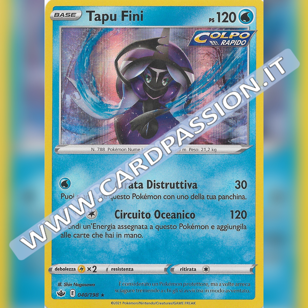 040/198 Tapu Fini Holo | Regno Glaciale - Card Passion