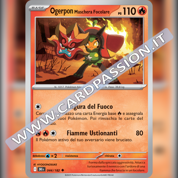 044/182 Ogerpon Maschera Focolare | Rivali Predestinati