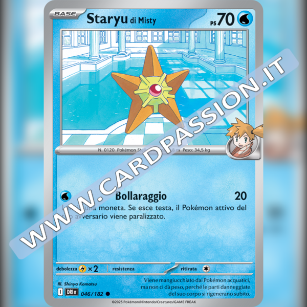 046/182 Staryu di Misty | Rivali Predestinati