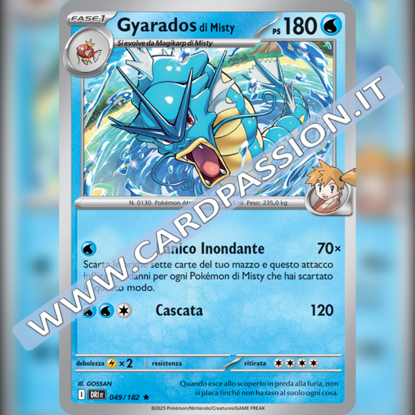 049/182 Gyarados di Misty Holo | Rivali Predestinati