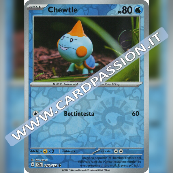 043/142 Chewtle Reverse | Corona Astrale