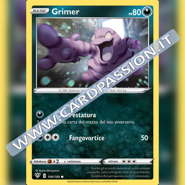 100/189 Grimer Comune | Fiamme Oscure - Card Passion