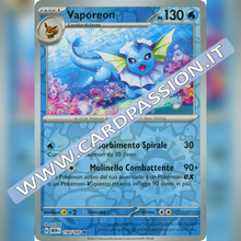 134/165 Vaporeon Reverse | Scarlatto e Violetto 151
