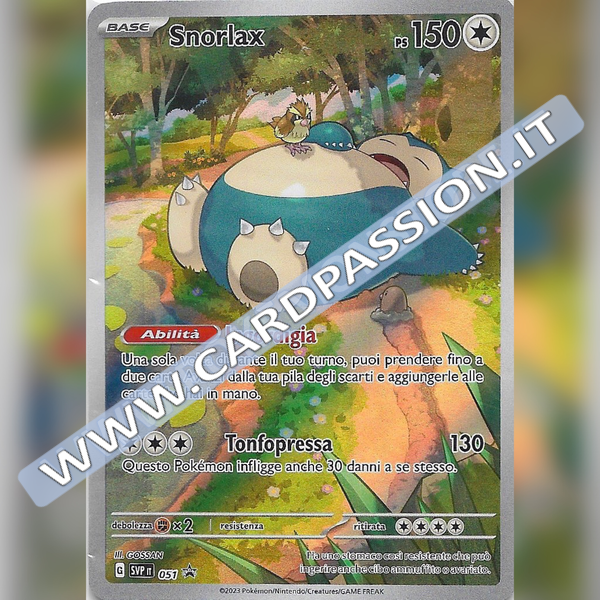 SVP051 Snorlax Illustrazione Rara | Black Star Promo