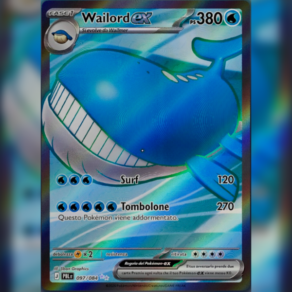 097/084 Wailord-ex (FA) | Buio Pesto