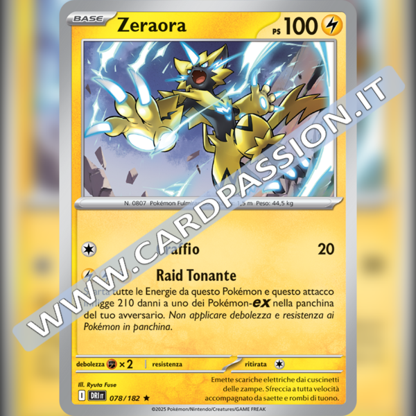 078/182 Zeraora Holo | Rivali Predestinati