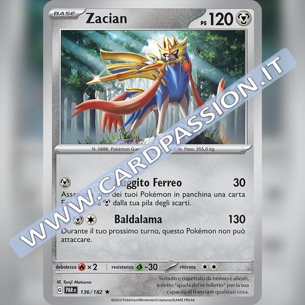 136/182 Zacian Holo | Paradosso Temporale
