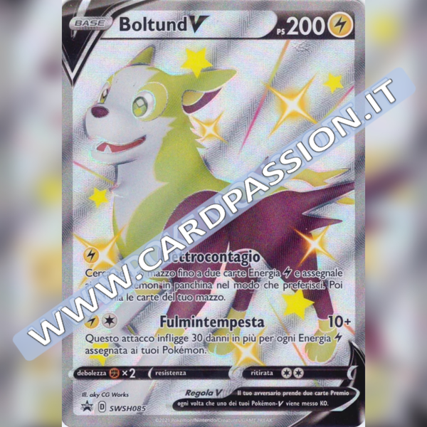SWSH085 Boltund V Shiny (Full Art) | Black Star Promo - Card Passion