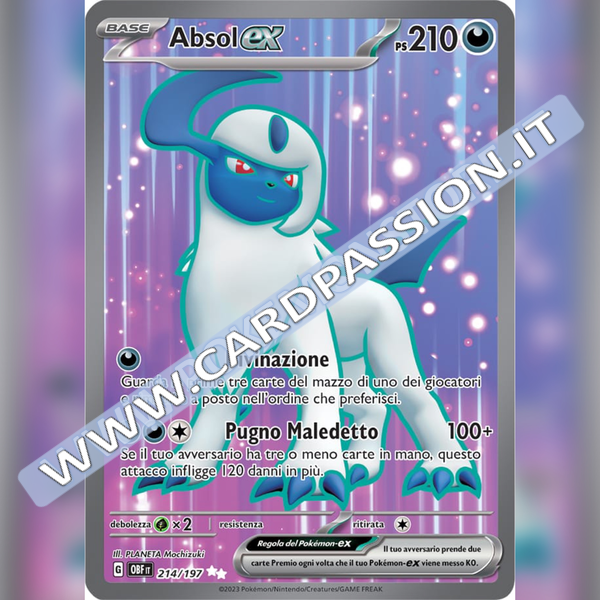 214/197 Absol ex (Full Art) | Ossidiana Infuocata