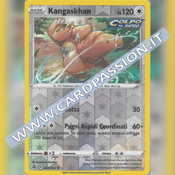 204/264 Kangaskhan Reverse | Colpo Fusione - Card Passion