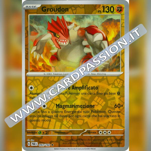 093/182 Groudon Reverse | Paradosso Temporale