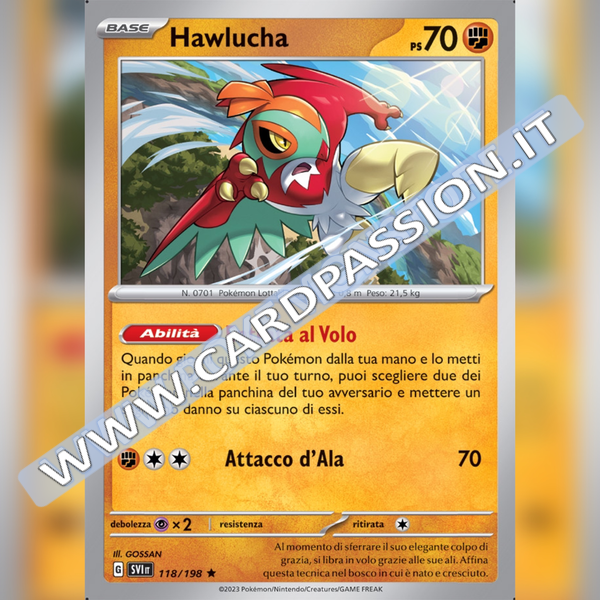 118/198 Hawlucha Holo | Scarlatto e Violetto