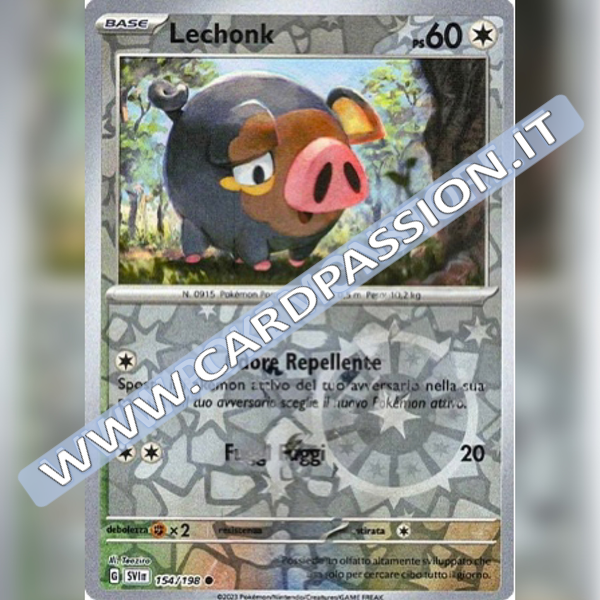 154/198 Lechonk Reverse | Scarlatto e Violetto
