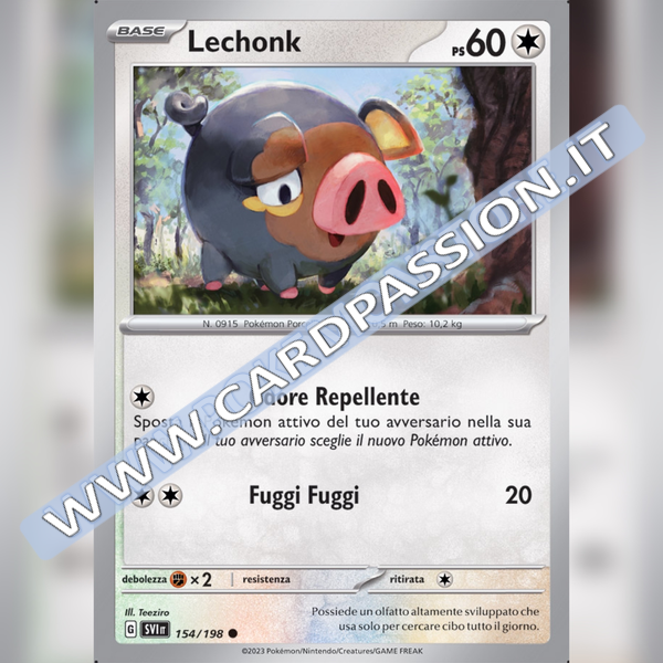 154/198 Lechonk | Scarlatto e Violetto