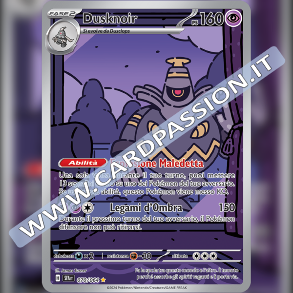 070/064 Dusknoir Illustrazione Rara | Segreto Fiabesco